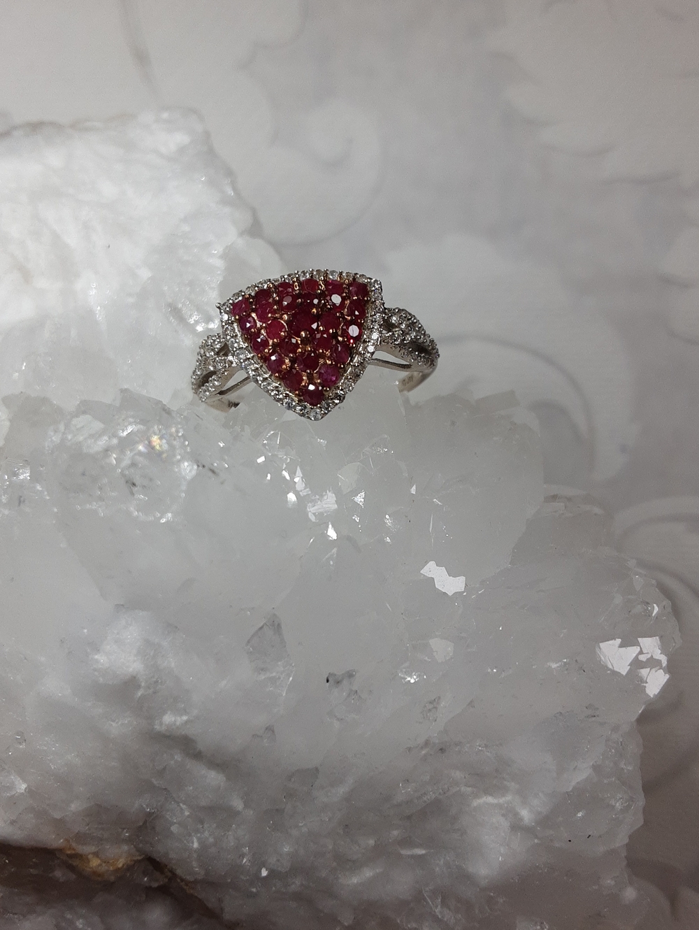925 ruby ring. - Picture 4 of 5